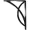 Ekena Millwork Miller Wrought Iron Bracket, (Triple center brace), Antiqued Silver 2"W x 5 1/2"D x 8"H BKTM02X05X08TMIASV - alternate 9